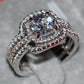 Gold-plated zirconia ring – elegance in European and American style