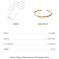 Unregelmäßiger Armreif mit Goldfoliendekor – Eleganz mit persönlichem Touch