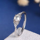 18K Roségold- und Weißgold-Plattierter Perlenring – Eleganz im Koreanischen Stil