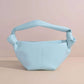 Modische Damen-Dumpling-Handtasche – Bunte Wolkenform aus weichem Leder