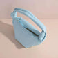 Modische Damen-Dumpling-Handtasche – Bunte Wolkenform aus weichem Leder