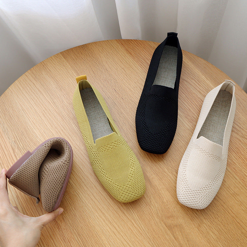 Comfortable women's ballerinas with square toe - stylish and comfortable for leisure and everyday wear