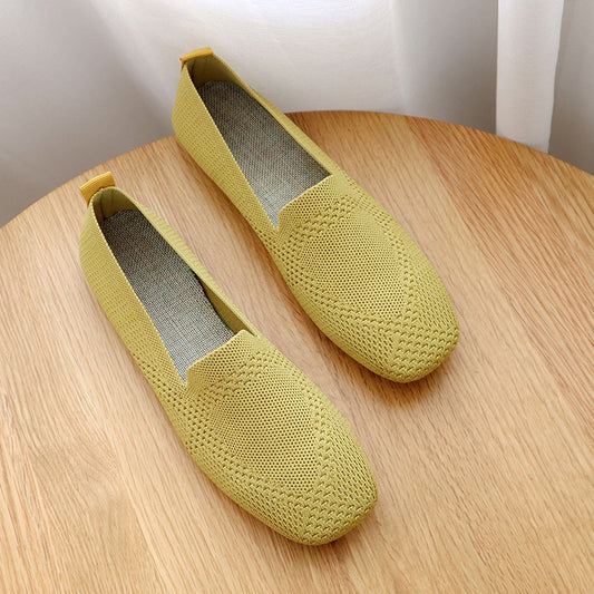 Comfortable women's ballerinas with square toe - stylish and comfortable for leisure and everyday wear