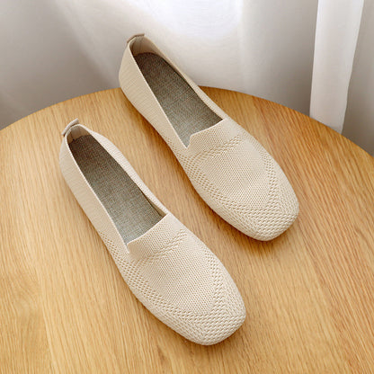 Comfortable women's ballerinas with square toe - stylish and comfortable for leisure and everyday wear