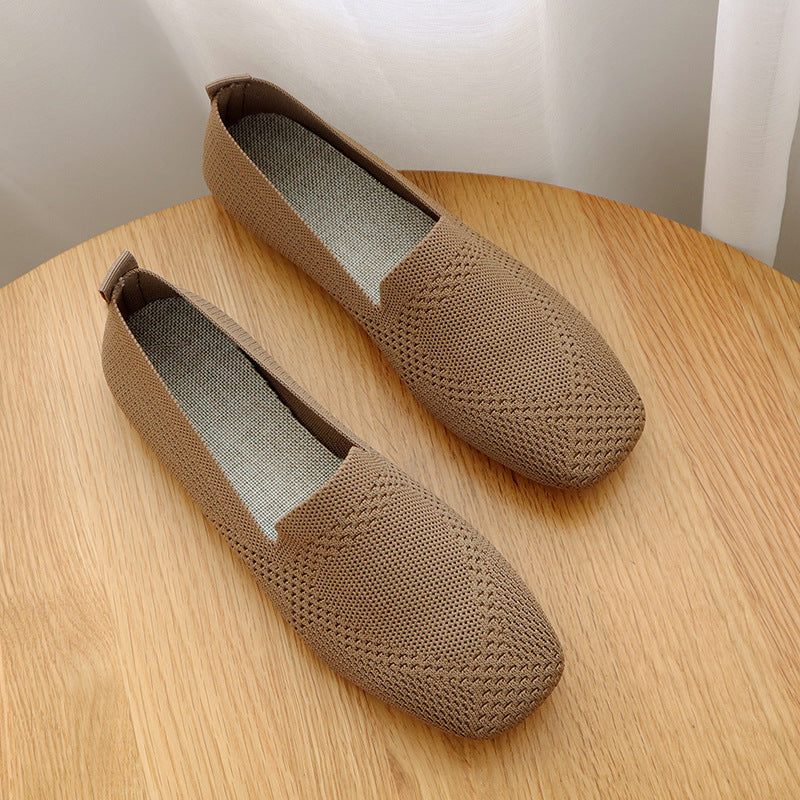 Comfortable women's ballerinas with square toe - stylish and comfortable for leisure and everyday wear