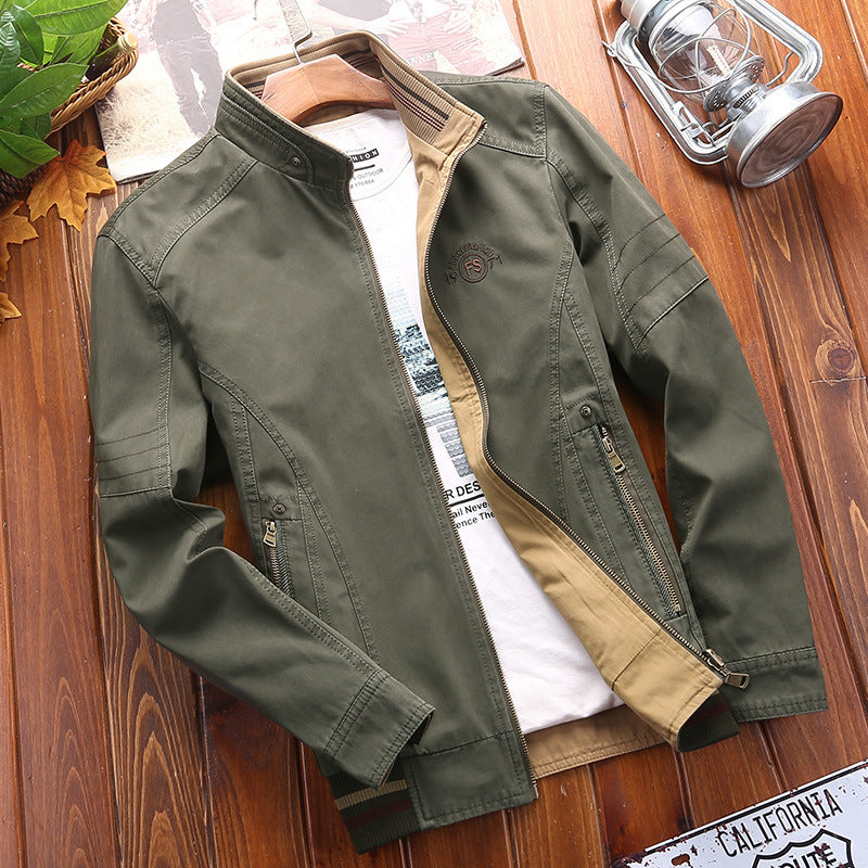 Chaqueta de ocio para exteriores, utilizable por ambos lados, corte holgado, chaqueta nueva