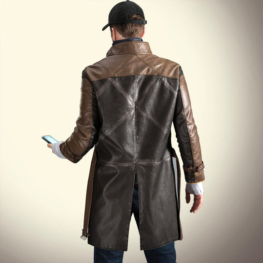 Cosplay Clothes Autumn and Winter Imitation Leather Windbreaker Dog Brother Costume