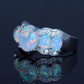 Vergoldeter Opal-Ring – Geometrisches Design für Stilvolle Anlässe