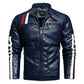 Men's Leather Clothing Tide Motorcycle Leather Jacket Washed Plus Cotton Leather Jacket
