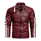 Men's Leather Clothing Tide Motorcycle Leather Jacket Washed Plus Cotton Leather Jacket