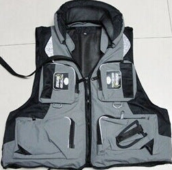 Outdoor Herren Jagd-, Angel-, Schieß-, Angelweste mit abnehmbarem Futter, ärmellose Jacke, Weste, Schwimmweste für Erwachsene