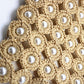 Elegante Damen-Woven-Handtasche mit Perlen-Detail – Stilvolles Design für jeden Anlass
