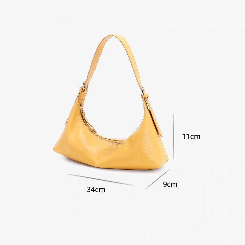 Trendy women's shoulder bag - French retro style for modern elegance