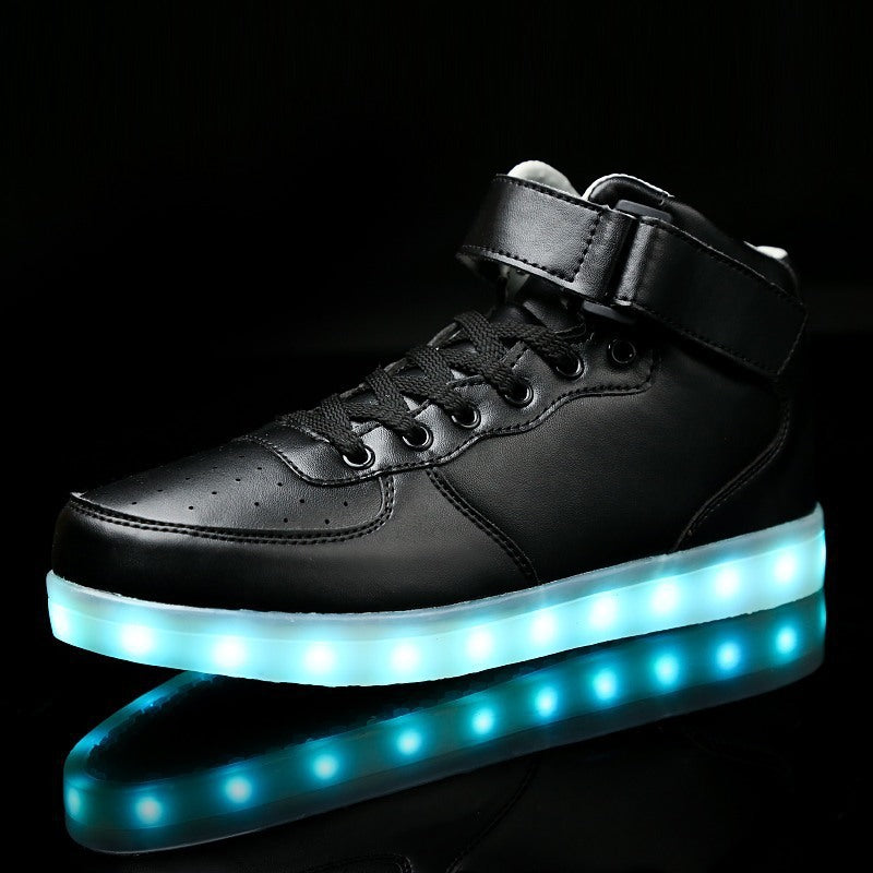USB wiederaufladbare Herren- und Damenschuhe, High-Top leuchtende Schuhe