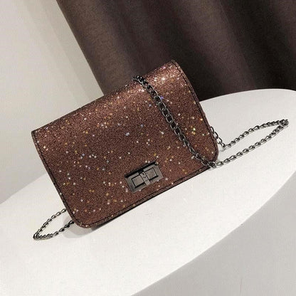 Cute ladies handbag – small shoulder bag with sequins for that special look