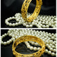 Gold-plated bracelet with dragon and phoenix design - elegance for weddings and special occasions 
