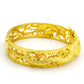 Gold-plated bracelet with dragon and phoenix design - elegance for weddings and special occasions 