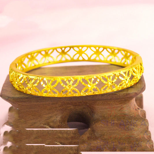 Pulsera infantil vietnamita bañada en oro y arena - elegancia para los más pequeños