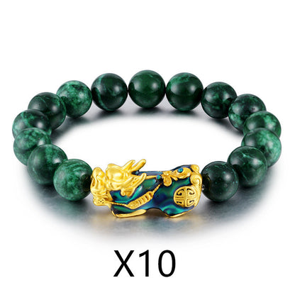 Pulsera camaleón oro arena