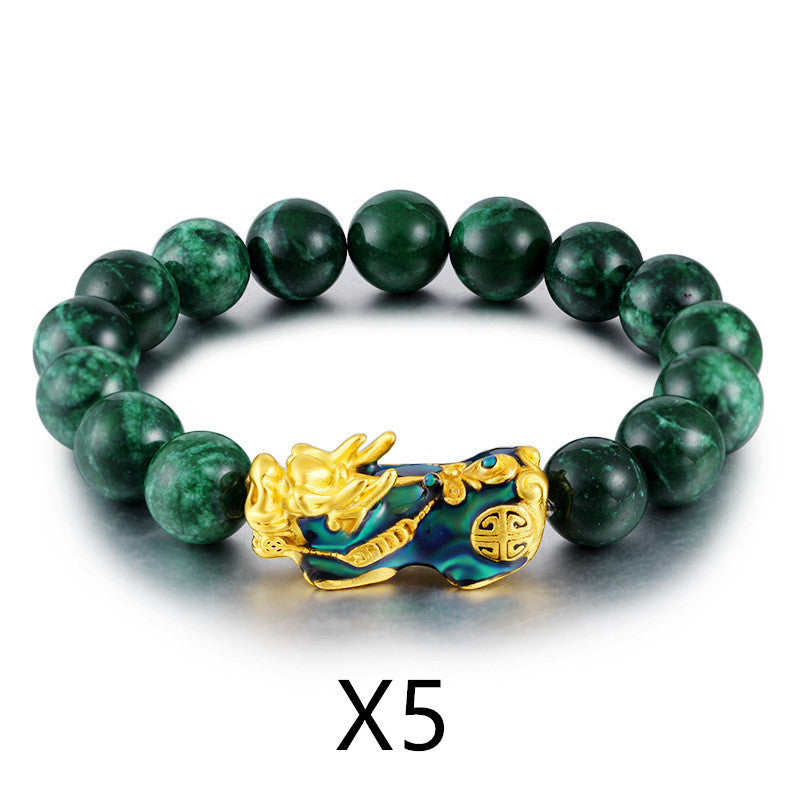 Pulsera camaleón oro arena