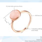 Opal-Roségold-Damenring – Eleganz und moderner Stil