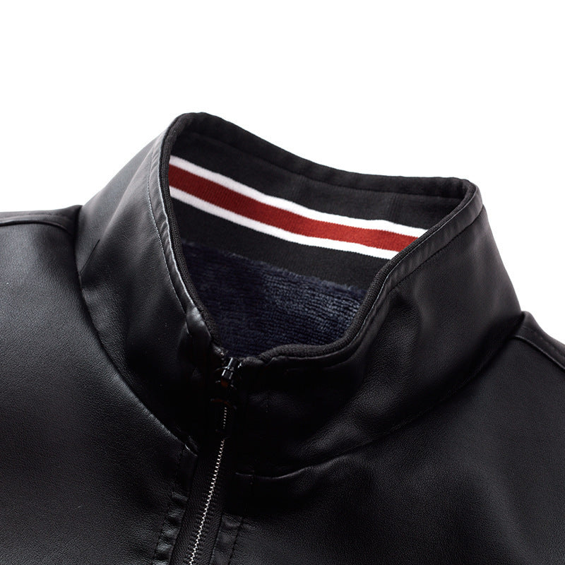 Leather jacket for men, casual style
