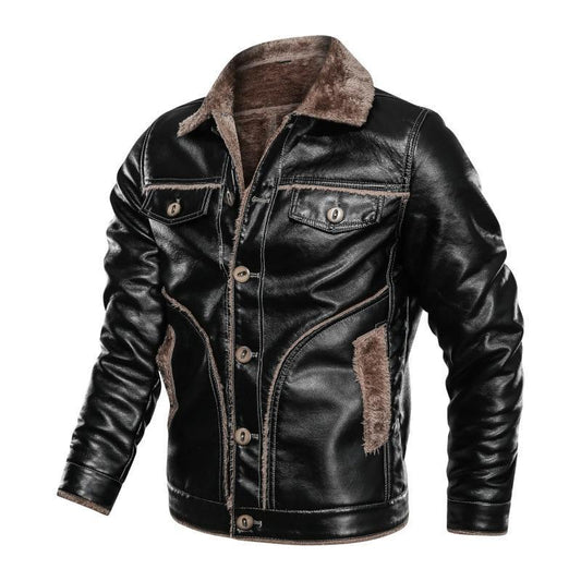 chaqueta de cuero para hombre