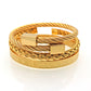 Geflochtenes Armband aus Titanstahl für Männer – Gold