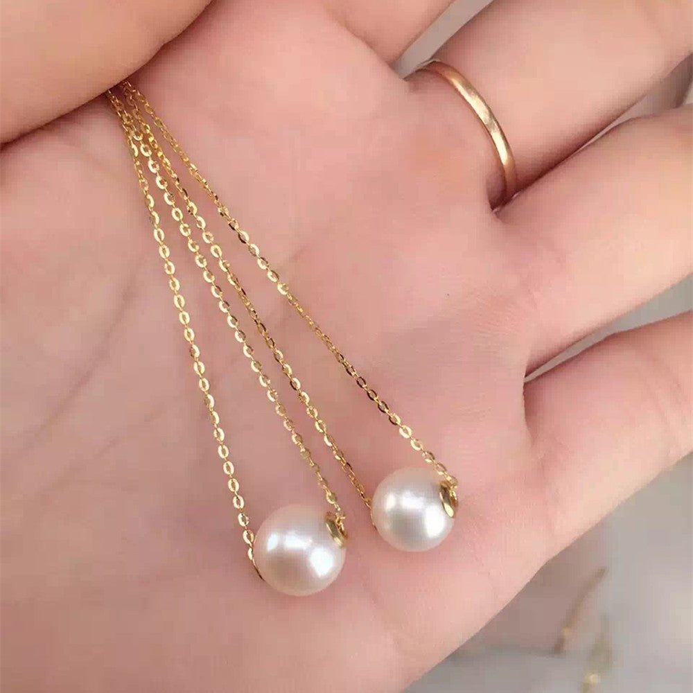 Collar de perlas de oro de 18 quilates: elegancia en la perfección