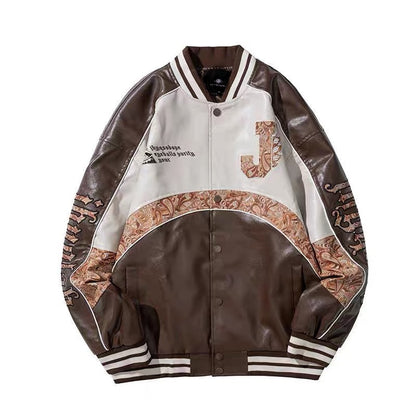 PU Leather Baseball Uniform for Men