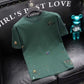 Herren-T-Shirt mit Stickerei und Rundhalsausschnitt, modisch