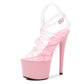 Extravagant High Heel Platform Sandals – Transparent Strappy Shoes for Women with Super High Heels