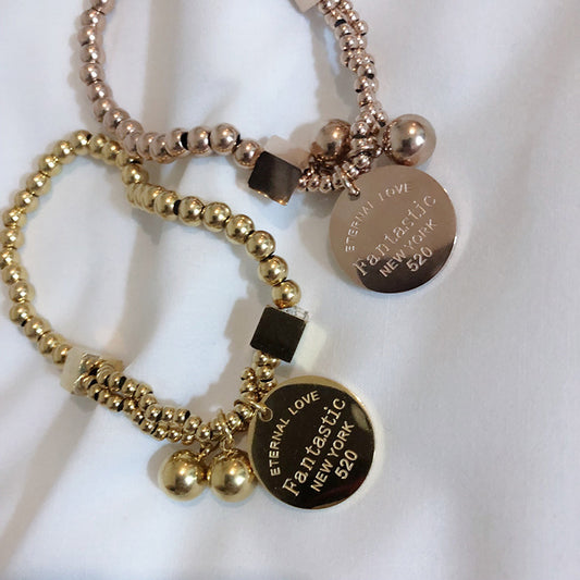 Gold Coins Elastic Bracelet