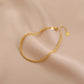 Gold Hanfseil-Armband Hohl