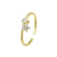 Exklusiver 14K Vergoldeter Damenring – Blumendesign für Eleganz und Stil