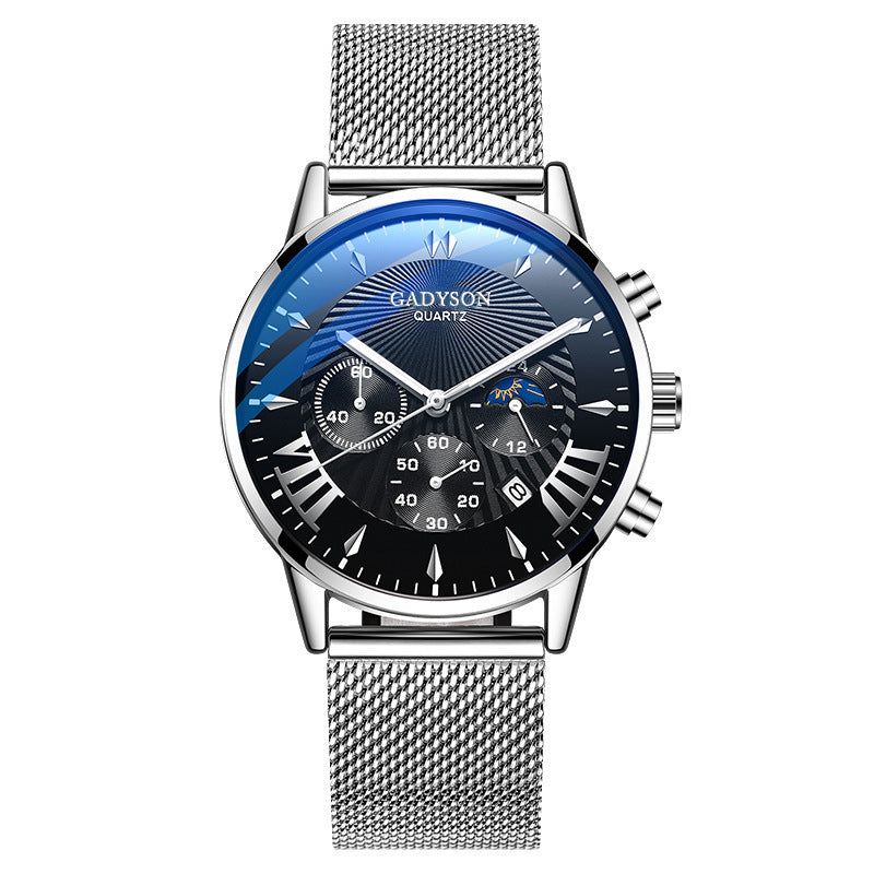 Men's Alloy Mesh Strap Watch