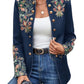 Printed small suit jacket for women with cross