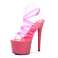 Extravagant High Heel Platform Sandals – Transparent Strappy Shoes for Women with Super High Heels