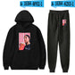 Peripherer 2D-bedruckter Kapuzenpullover und Leggings-Anzug