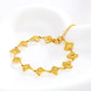 Vergoldetes Ginkgo-Blatt-Armband – Eleganz in Schlichtheit