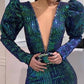 Women's New Sequin Lace Jumpsuit With Long Trousers