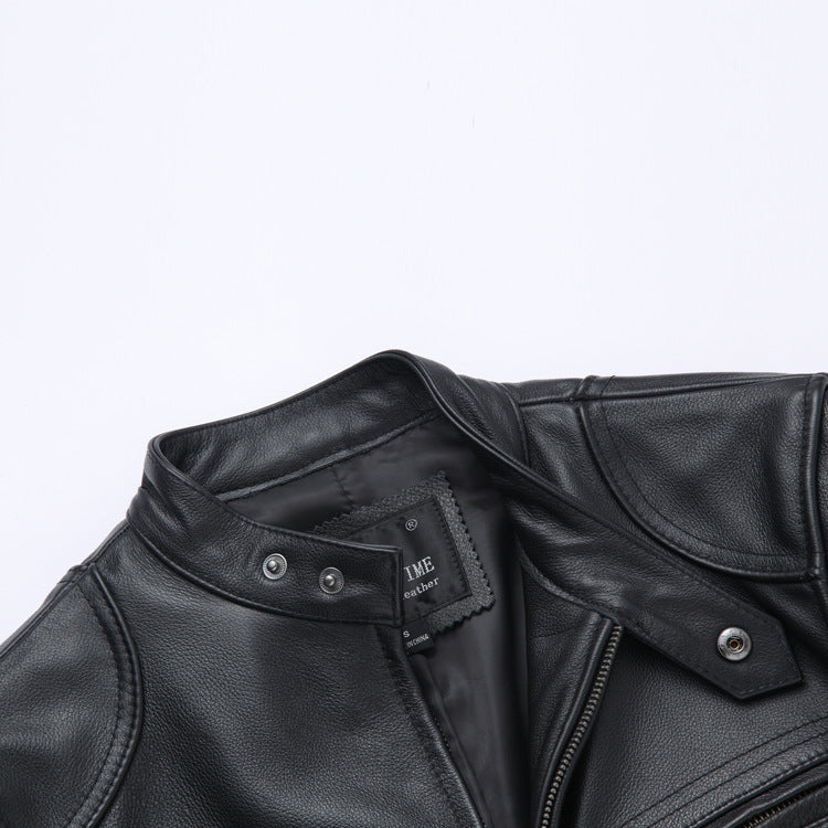Casual leather jacket