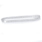 Sterling Silver Bracelet with Square Diamonds – Real Gold Plated 