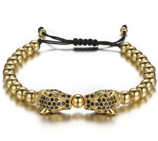 Männer Armband Goldperlen
