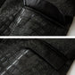 Anzug aus Krokodilleder, europäischer und amerikanischer Stil, schlanke Passform, Metallverschluss, taillierte Jacke