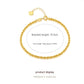 Gold Hanfseil-Armband Hohl