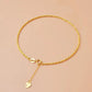 Gold Hanfseil-Armband Hohl