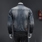 Stehkragen Herren-Fluganzug Denimjacke Herrenjacke