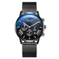 Men's Alloy Mesh Strap Watch
