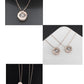 Roségold Pulsierendes Herz Diamant Anhänger Klavikula Kette
